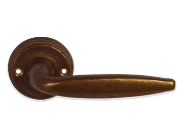 TALIA - Bronze door handle on rose by GIARA ART DESIGN-BRONZE - view 3